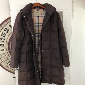 Burberry Marianne Brown Down Puffer Coat XL